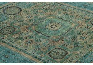 Tappeto Kairo Stilizzato Verde Petrolio Beige 150x202 Cm