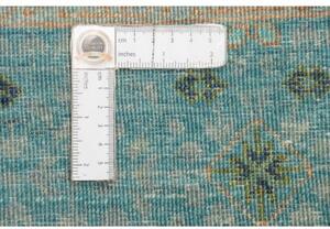 Tappeto Kairo Stilizzato Verde Petrolio Beige 150x202 Cm