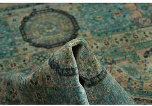 Tappeto Kairo Stilizzato Verde Petrolio Beige 150x202 Cm