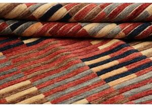 Tappeto Mosaic Geometrico Rosso Ruggine Beige 202x298 Cm