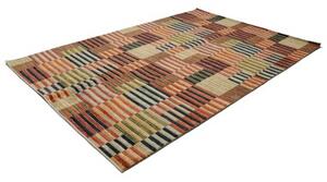 Tappeto Mosaic Geometrico Rosso Blu 204x302 Cm