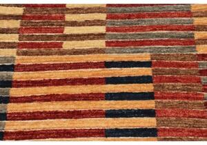 Tappeto Mosaic Geometrico Rosso Beige Corsia 79x298 Cm