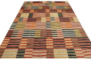 Tappeto Mosaic Geometrico Rosso Blu 204x302 Cm