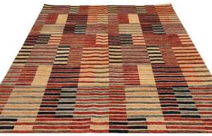 Tappeto Mosaic Geometrico Beige Rosso Mattone 199x255 Cm