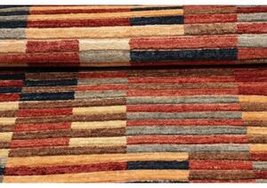 Tappeto Mosaic Geometrico Rosso Beige Corsia 79x298 Cm