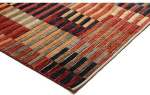 Tappeto Mosaic Geometrico Rosso Ruggine Beige 202x298 Cm