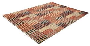 Tappeto Mosaic Geometrico Beige Rosso Mattone 199x255 Cm