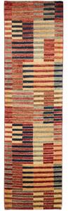 Tappeto Mosaic Geometrico Rosso Beige Corsia 79x298 Cm