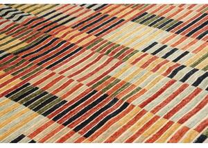 Tappeto Mosaic Geometrico Rosso Blu 204x302 Cm