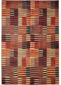 Tappeto Mosaic Geometrico Rosso Ruggine Beige 202x298 Cm