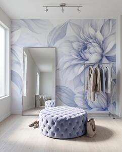 Carta da parati Grandi fiori ai bordi, Composizioni floreali, Effetto 3D, t01024v2 - Tapeko.it