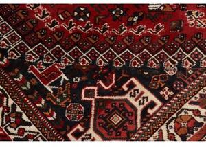 Tappeto Shiraz Stilizzato Rosso Blu Scuro 160x253 Cm