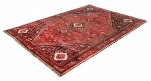 Tappeto Shiraz Stilizzato Rosso Scuro Blu Notte 175x260 Cm