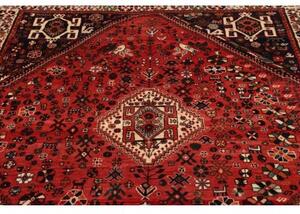 Tappeto Shiraz Fine Stilizzato Rosso Blu Scuro 172x250 Cm