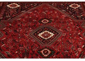Tappeto Shiraz Stilizzato Rosso Scuro Blu Notte 175x260 Cm