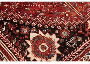 Tappeto Shiraz Geometrico Rosso Nero 174x268 Cm