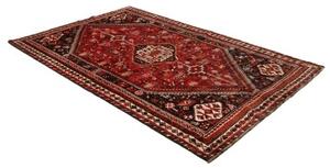 Tappeto Shiraz Geometrico Rosso Nero 168x260 Cm
