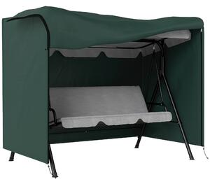 Outsunny Copertura per Dondolo in Tessuto Oxford Impermeabile Ani-Raggi UV, Telo per Dondolo, 205x124x164cm, Verde | Aosom Italy