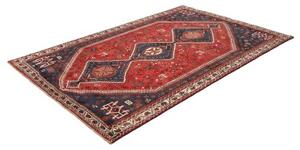Tappeto Shiraz Stilizzato Rosso Blu Scuro 164x252 Cm