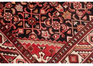 Tappeto Hosseinabad Stilizzato Rosso Scuro Avorio Corsia 108x405 Cm