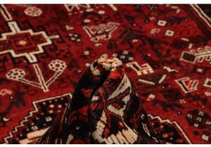Tappeto Shiraz Geometrico Rosso Nero 168x260 Cm