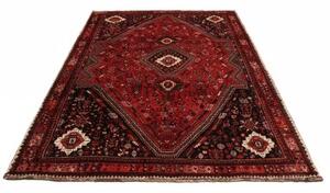Tappeto Shiraz Stilizzato Rosso Scuro Blu Notte 175x260 Cm
