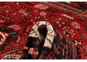 Tappeto Shiraz Stilizzato Rosso Scuro Blu Notte 175x260 Cm