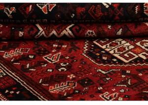 Tappeto Shiraz Geometrico Rosso Nero 168x260 Cm