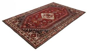 Tappeto Shiraz Stilizzato Rosso Blu Scuro 160x253 Cm