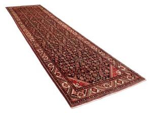 Tappeto Hosseinabad Stilizzato Rosso Scuro Avorio Corsia 108x405 Cm