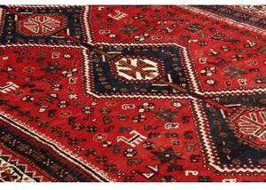 Tappeto Shiraz Stilizzato Rosso Blu Scuro 164x252 Cm