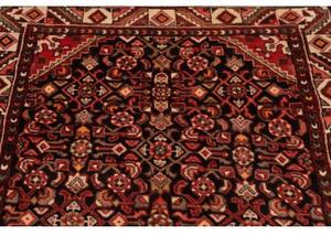 Tappeto Hosseinabad Stilizzato Rosso Scuro Avorio Corsia 108x405 Cm