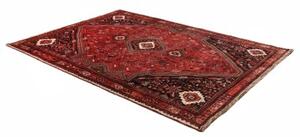 Tappeto Shiraz Stilizzato Rosso Scuro Blu Notte 175x260 Cm