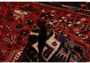 Tappeto Shiraz Fine Stilizzato Rosso Blu Scuro 172x250 Cm