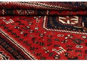 Tappeto Shiraz Stilizzato Rosso Blu Scuro 164x252 Cm