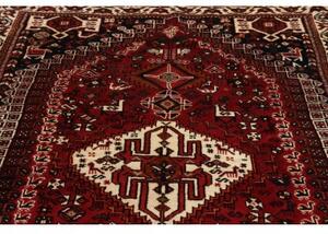 Tappeto Shiraz Stilizzato Rosso Blu Scuro 160x253 Cm