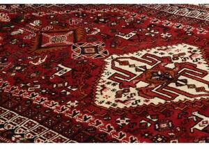 Tappeto Shiraz Stilizzato Rosso Blu Scuro 160x253 Cm