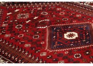 Tappeto Shiraz Stilizzato Rosso Blu Scuro 162x252 Cm