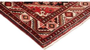 Tappeto Hosseinabad Stilizzato Rosso Scuro Avorio Corsia 108x405 Cm