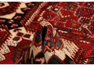 Tappeto Shiraz Geometrico Rosso Nero 174x268 Cm
