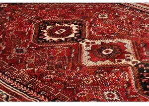 Tappeto Shiraz Geometrico Rosso Nero 174x268 Cm