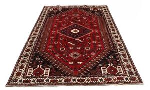 Tappeto Shiraz Stilizzato Rosso Blu Scuro 162x252 Cm