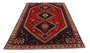 Tappeto Shiraz Stilizzato Rosso Blu Scuro 164x252 Cm