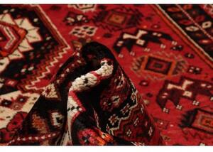 Tappeto Shiraz Fine Stilizzato Rosso Nero 160x267 Cm