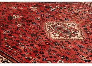Tappeto Shiraz Fine Stilizzato Rosso Blu Scuro 172x250 Cm
