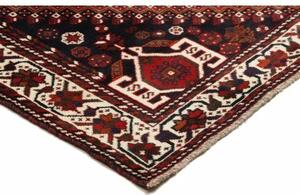 Tappeto Shiraz Stilizzato Rosso Blu Scuro 162x252 Cm