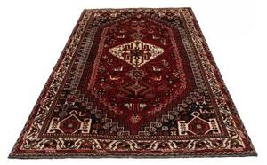 Tappeto Shiraz Stilizzato Rosso Blu Scuro 160x253 Cm