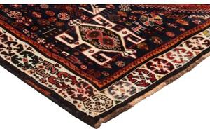 Tappeto Shiraz Fine Stilizzato Rosso Blu Scuro 172x250 Cm