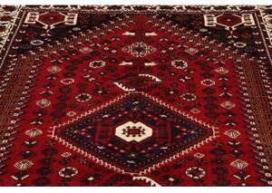 Tappeto Shiraz Stilizzato Rosso Blu Scuro 162x252 Cm