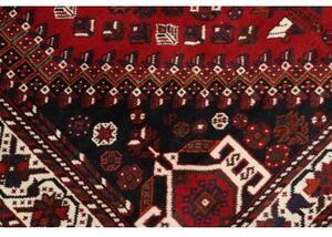 Tappeto Shiraz Stilizzato Rosso Blu Scuro 162x252 Cm